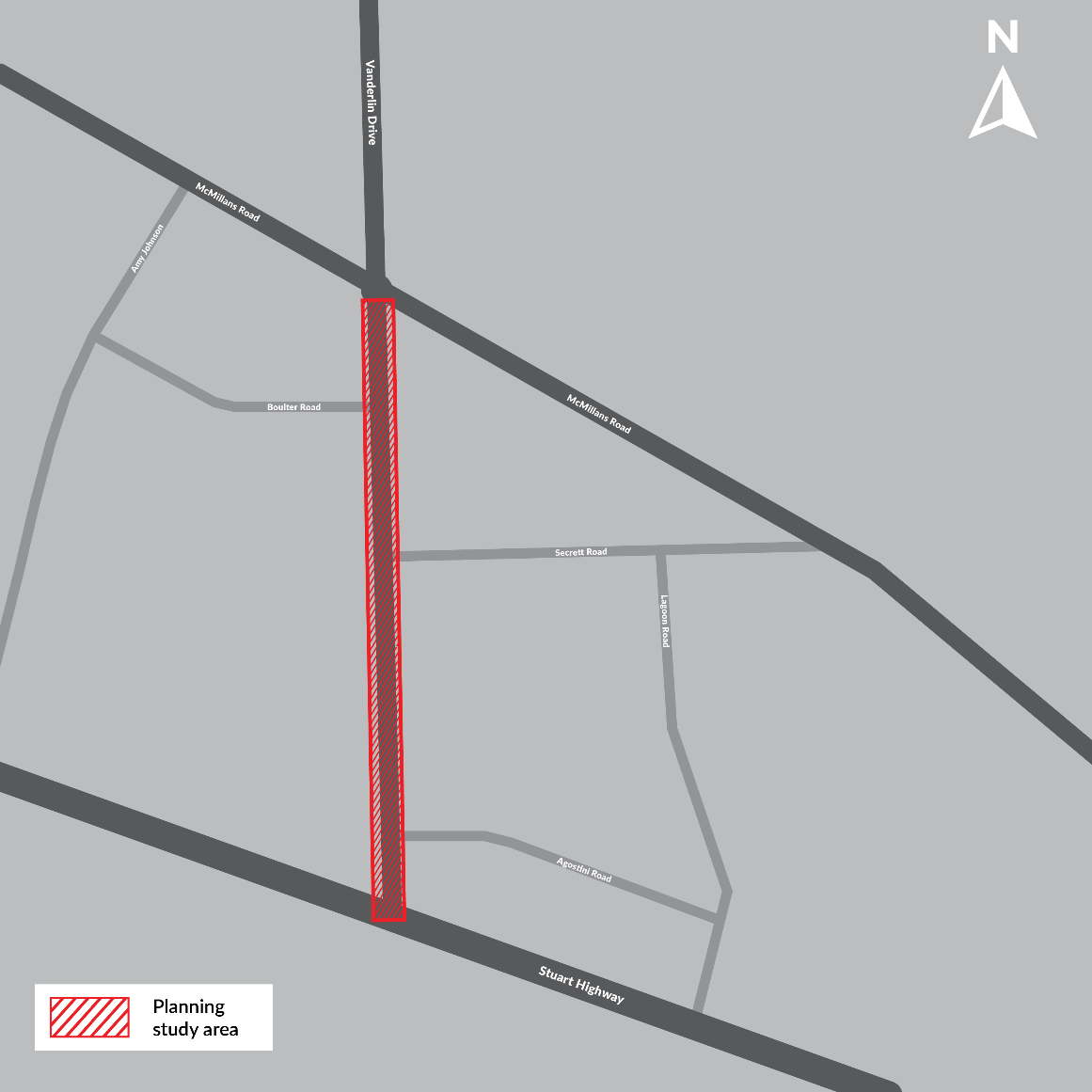 Map of proposed road duplication