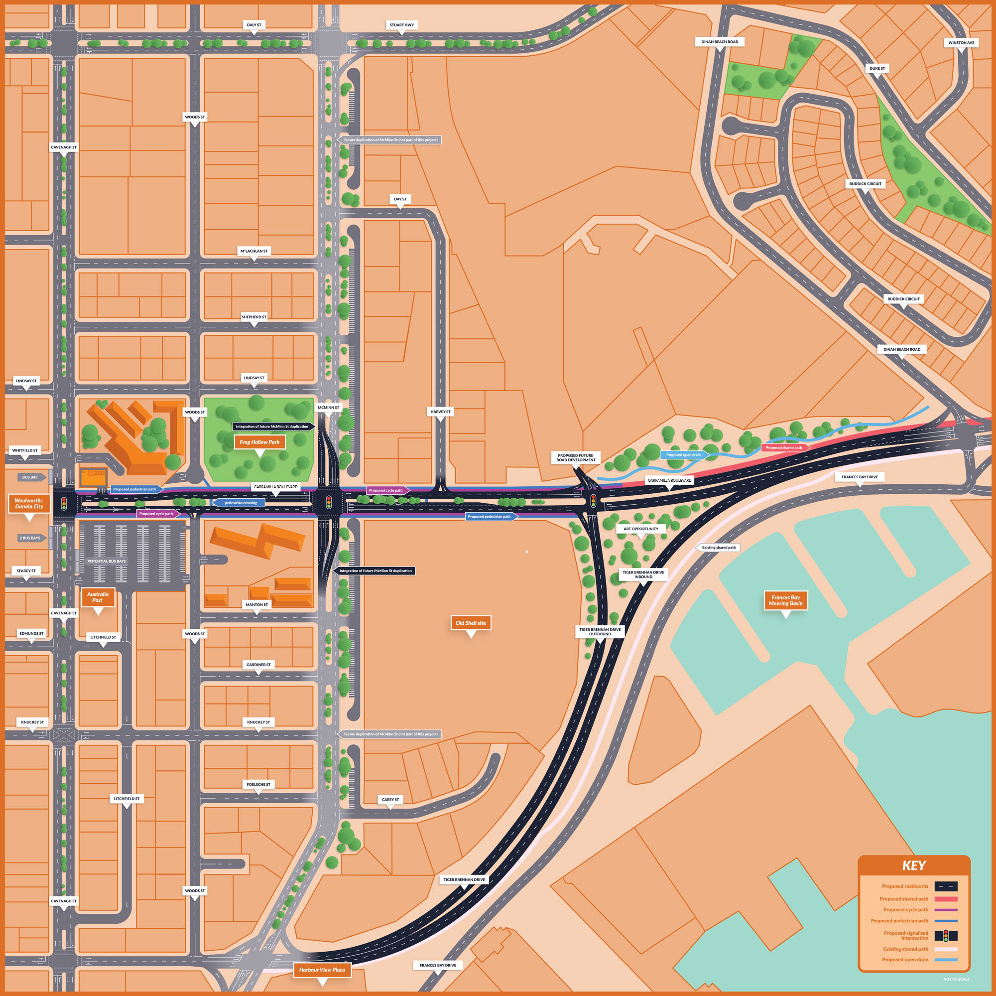 Map of Garramilla Boulevard