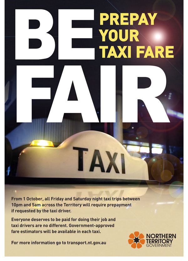 Be fair prepay your taxi